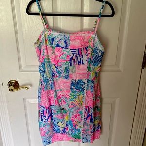 Patch Print Lilly Romper Dress
